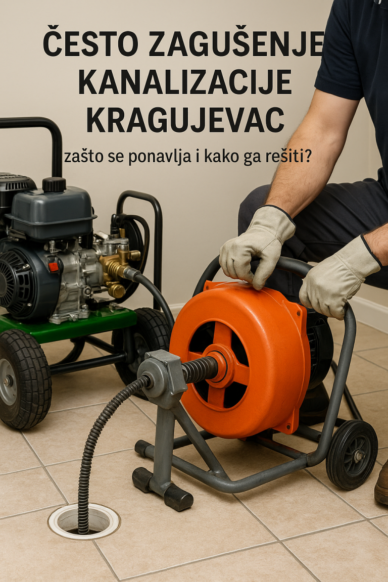 često zagušenje kanalizacije Kragujevac