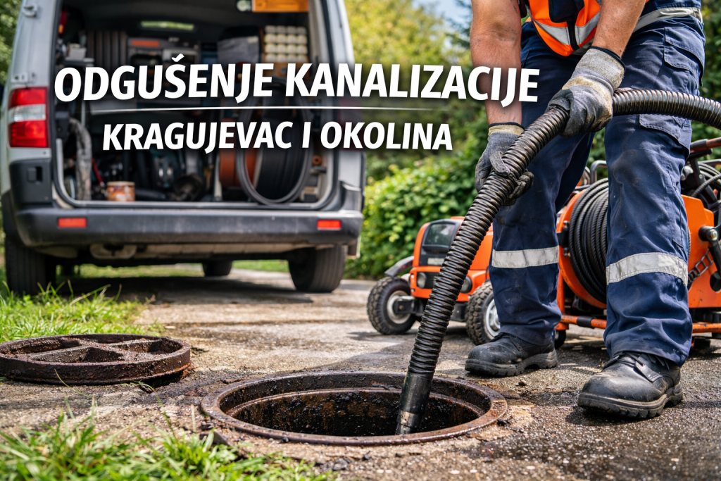 Odgušenje kanalizacije Kragujevac i okolina